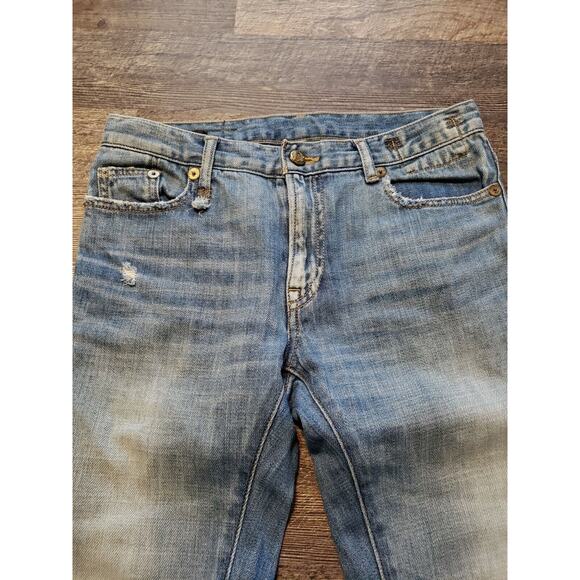 R13 Slouch Skinny Jeans in Light Vintage Wash Sz 25 R13WM8091-47 Distressed (F - Picture 9 of 11